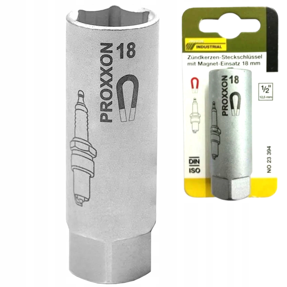 PROXXON 23394 Nasadka magnetyczna do świec zapłonowych 1/2" 18mm