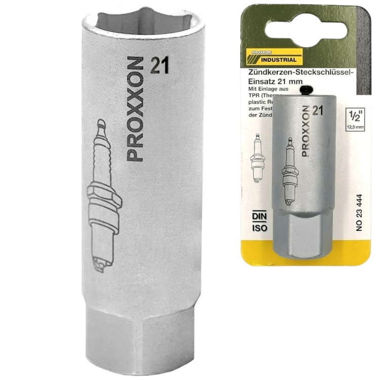 PROXXON 23444 Nasadka do świec 1/2" 21mm