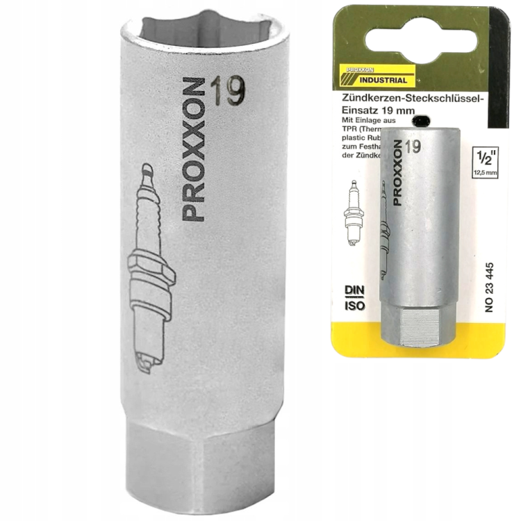 PROXXON 23445 Nasadka do świec 1/2" 19mm