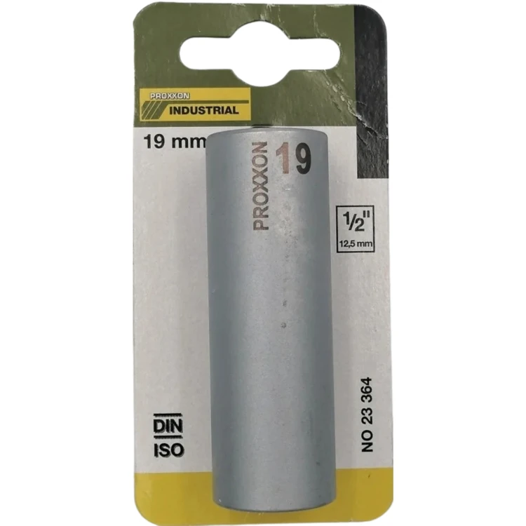 Nasadka głęboka długa 1/2'' 19mm 6-kątna stal CrV3