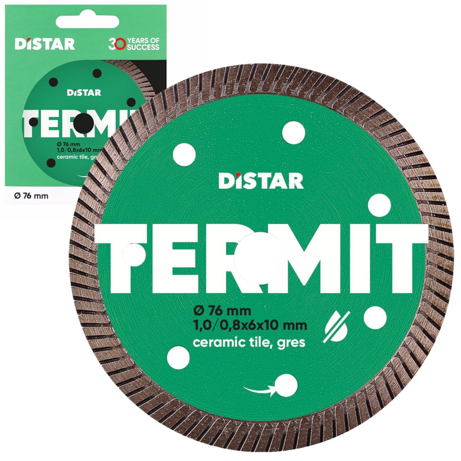 Tarcza diamentowa do ceramiki gresu 76x10mm Termit Distar 11139053030