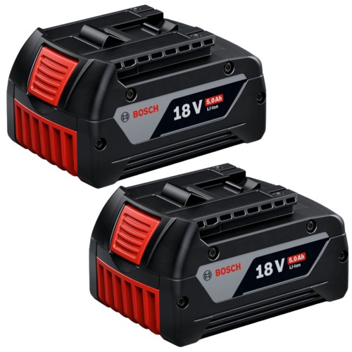 2x Akumulator Li-Ion GBA 18V 5.0Ah BOSCH 1600A002U5
