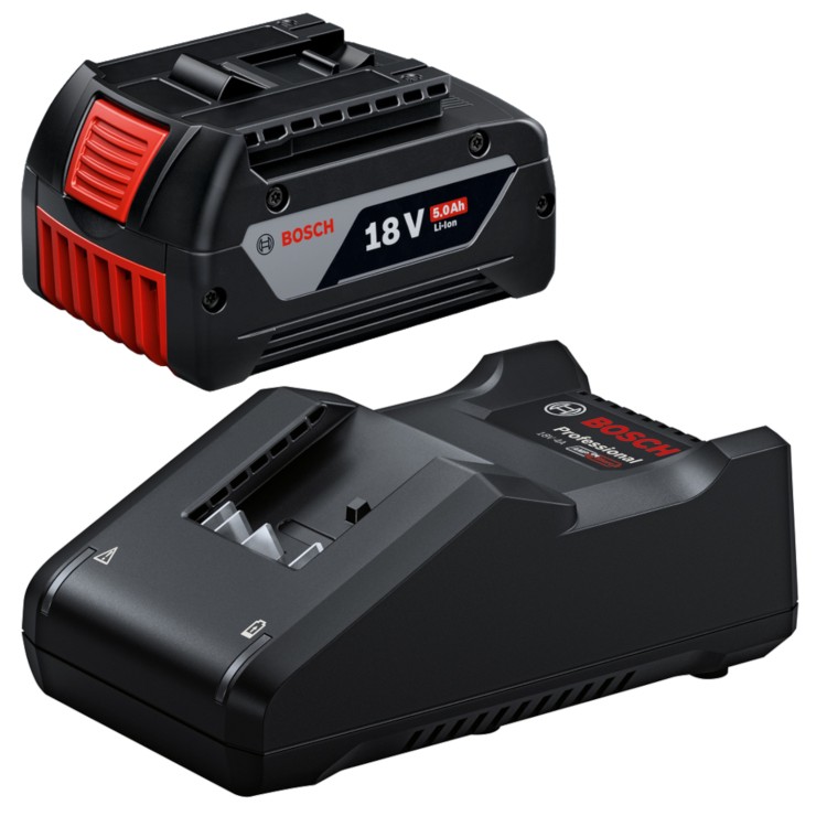 BOSCH Akumulator Bosch GBA 18V 5,0Ah + Ładowarka GAL 18V-40 4,0A 14,4V/18V