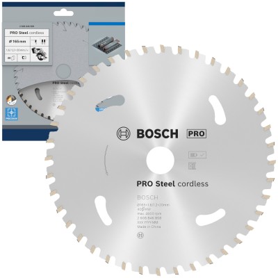 BOSCH Tarcza pilarska do cięcia stali PRO Steel cordless 165 x 1,6 x 20mm