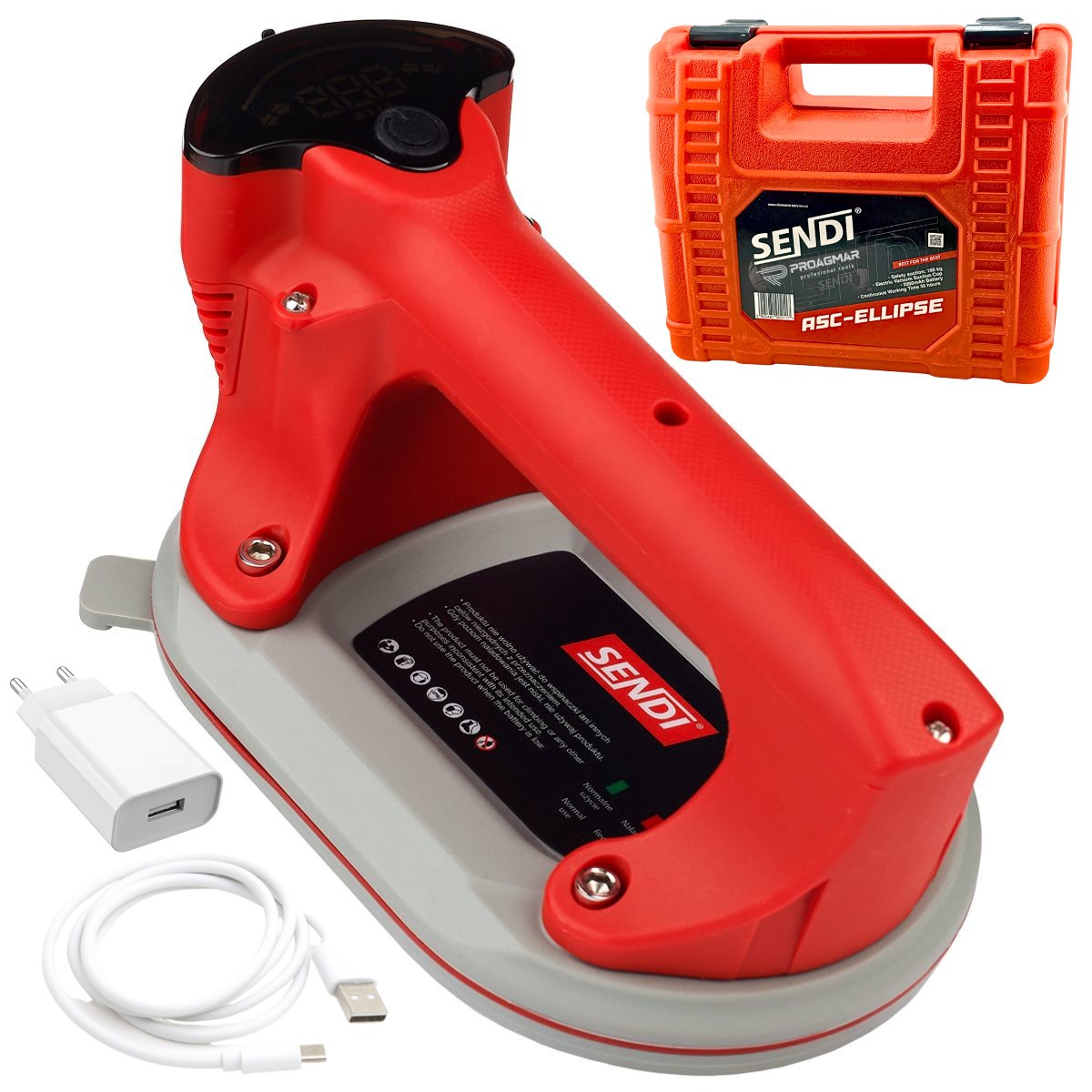 Przyssawka do płytek automatyczna próżniowa ASC walizka ELLIPSE SENDI 01961204622