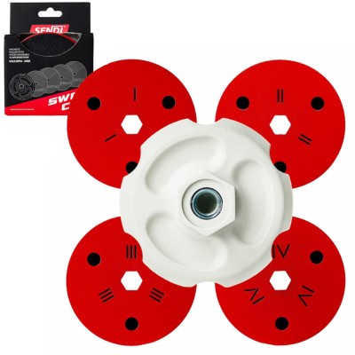 Adapter magnetyczny do padów polerskich SwapCap 4x100mm SENDI 01961204507