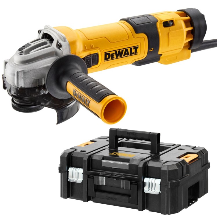Szlifierka kątowa z regulacją obrotów 125mm 1500W DeWALT DWE4257 + Skrzynia