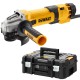Szlifierka kątowa z regulacją obrotów 125mm 1500W DeWALT DWE4257 + Skrzynia