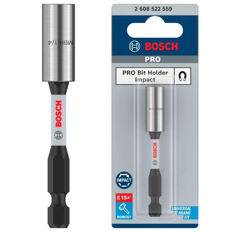 Uchwyt do bitów 75mm PRO Standard Bit Holder Impact 1szt. BOSCH 2608522559