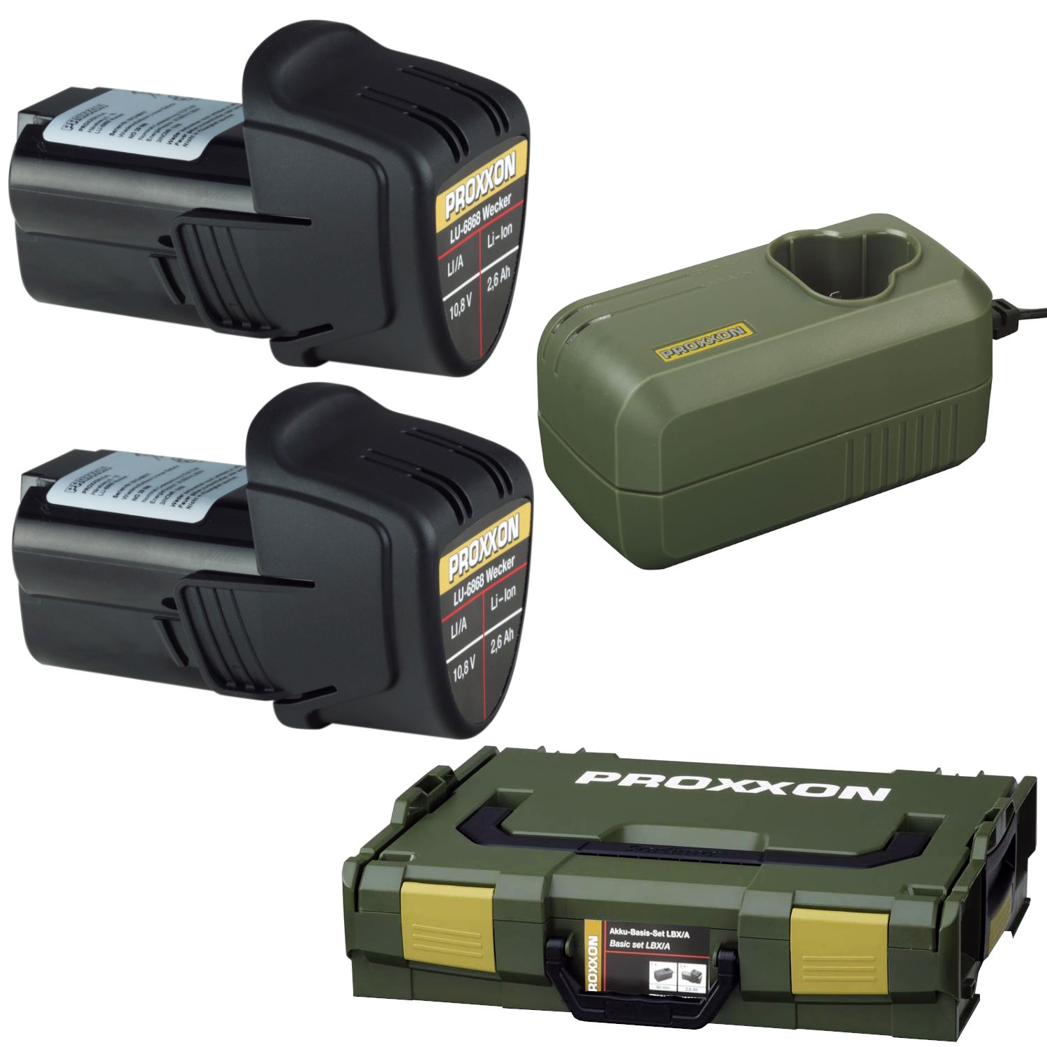 Zestaw LBX/A dla narzędzi akumulatorowych Micromot w walizce L-Boxx PROXXON