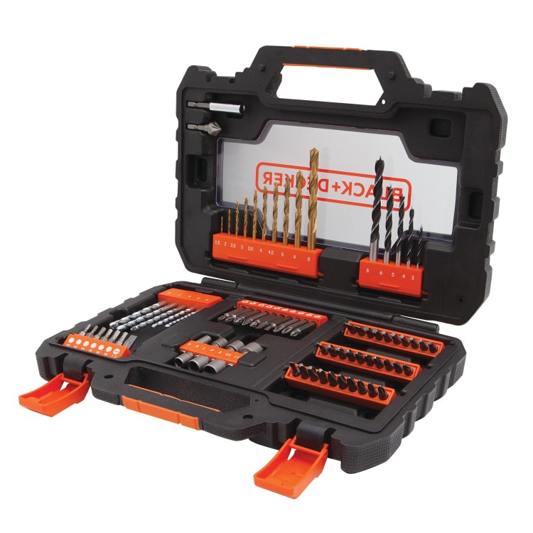 Zestaw wierteł do drewna betonu walizce BLACK DECKER A7231
