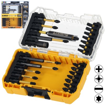 DEWALT DT70730T Zestaw bitów EXTREME FLEXTORQ 25szt. w etui Tough Case+