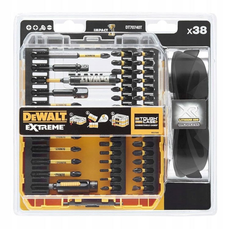 Bity udarowe w etui Tough Case+  DeWALT