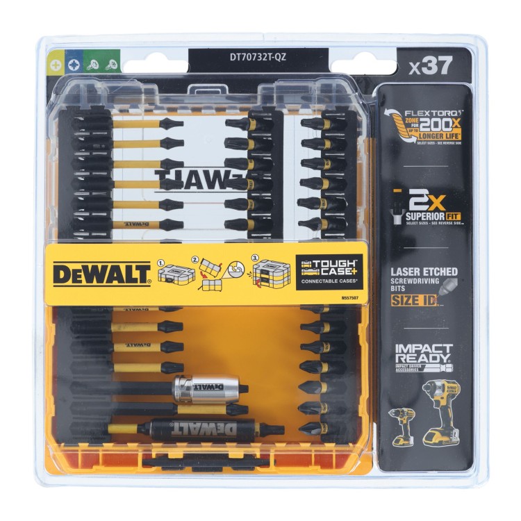 Bity udarowe w etui Tough Case+  DeWALT