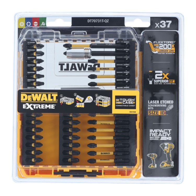Bity udarowe w etui Tough Case+  DeWALT