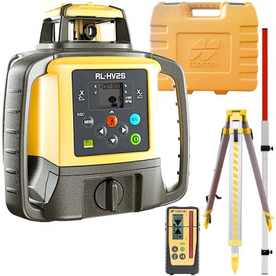Niwelator laserowy 800m Topcon RL-HV2S + czujnik + statyw 1.65m + łata 2.4m