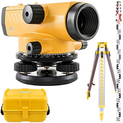 TOPCON Niwelator optyczny AT-B4A + Statyw 97-160cm + Łata 5m