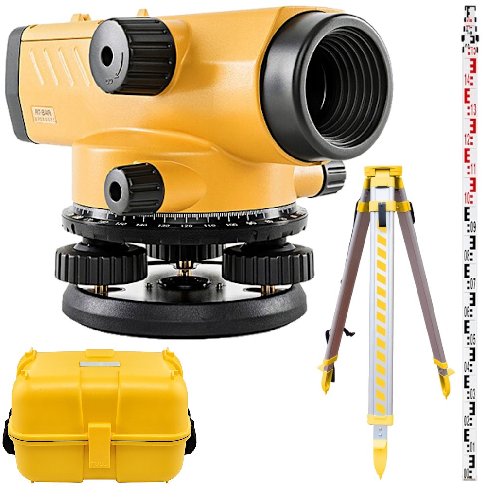 TOPCON Niwelator optyczny AT-B4A + Statyw 97-160cm + Łata 7m