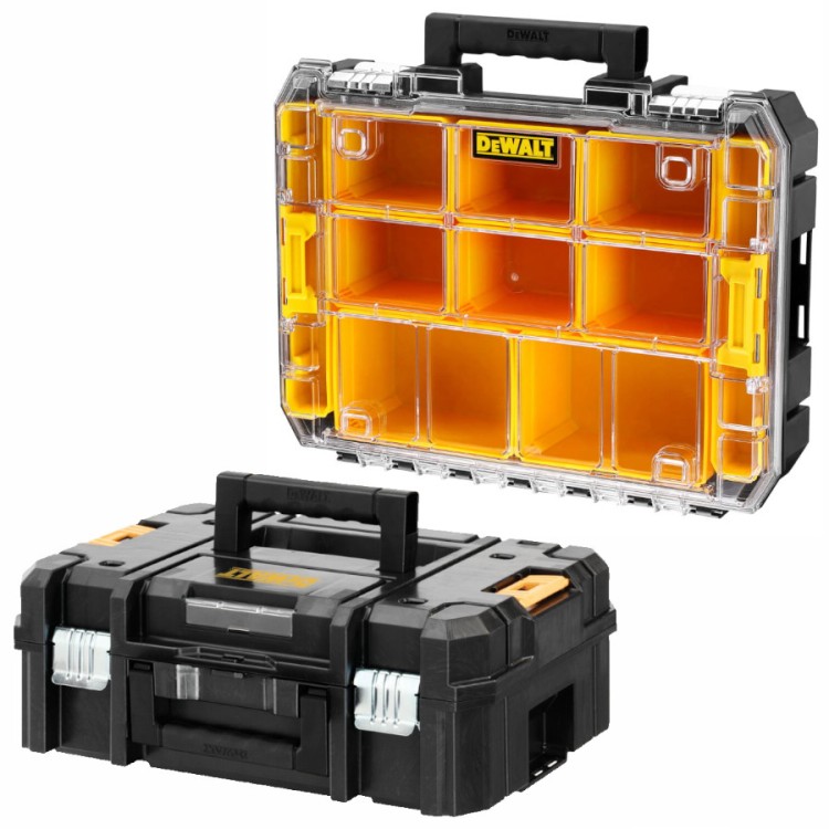 Organizer na narzędzia TSTAK DeWALT DWST82968 + Skrzynia DWST1-70703