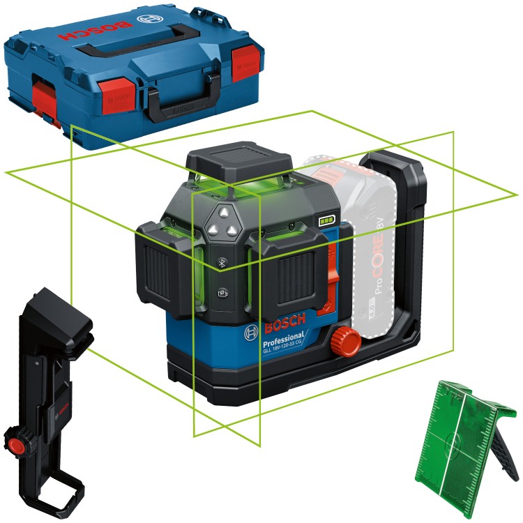 Laser liniowy Bosch GLL 18V-120-33 CG /body/ + walizka L-BOXX 136