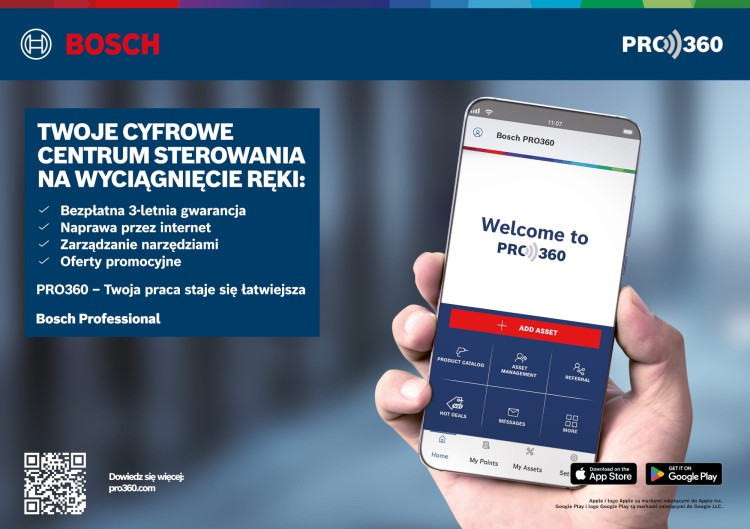 Aplikacja Bosch Pro360 opis