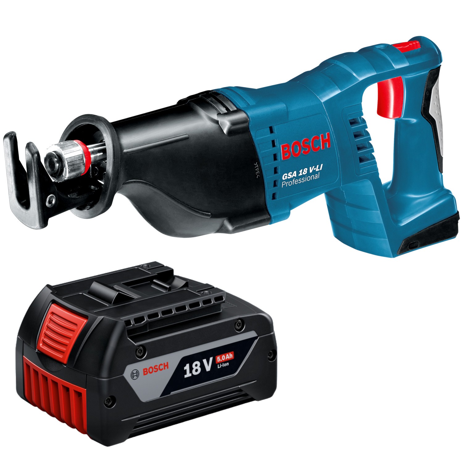 Piła szablasta akumulatorowa 18V GSA 18V-LI Bosch + aku 5Ah