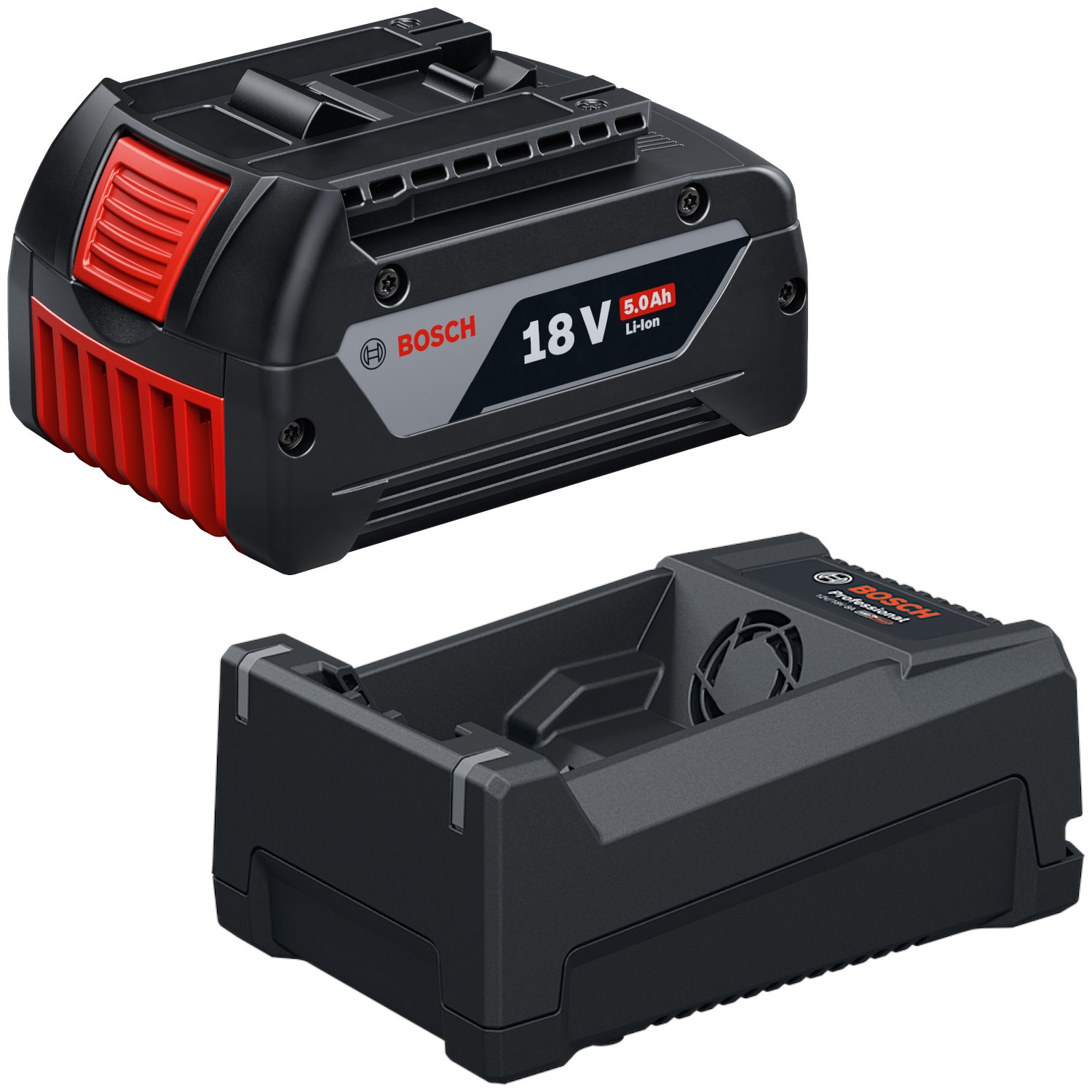 BOSCH Akumulator Li-Ion GBA 18V 5.0Ah + Ładowarka 8A GAL 12V/18V-80