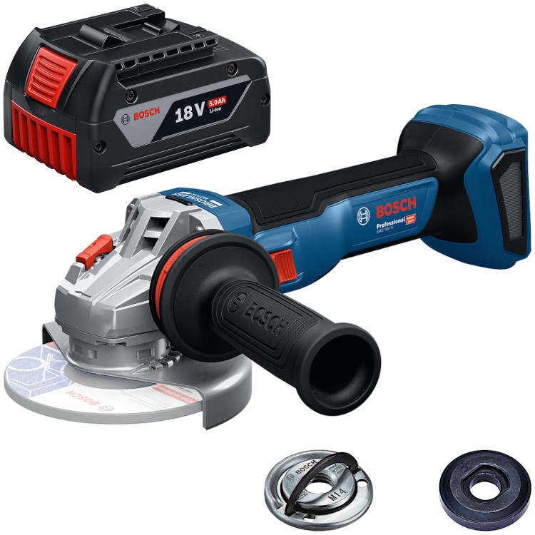 Szlifierka kątowa akumulatorowa 18V 125mm 1x 5,0Ah Bosch GWS 18V-11