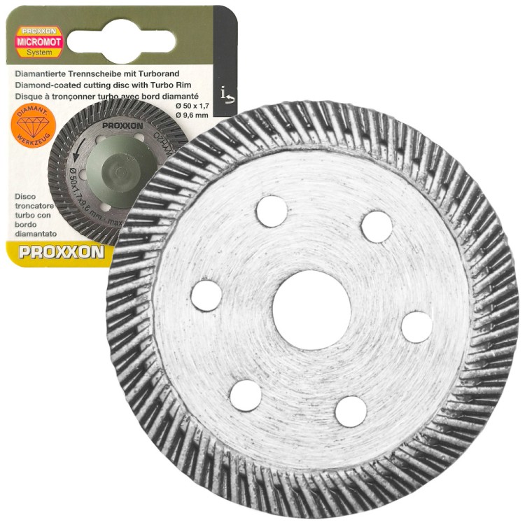 Tarcza tnąca diamentowa Turbo Rim 50x1,7x9,6mm do szybkich Proxxon 28157