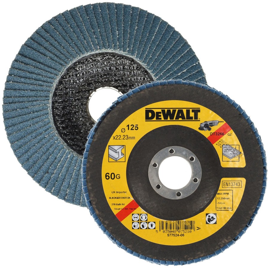 Tarcza listkowa do szlifierki kątowej 125mm G60 wygięta DeWALT DT3266.jpg