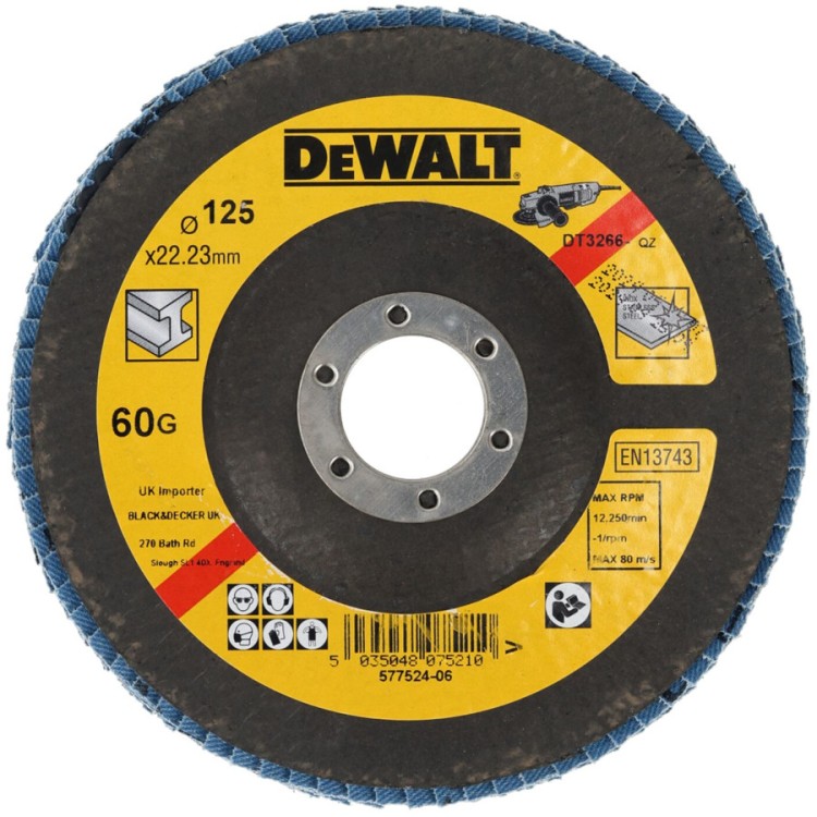 Tarcza listkowa wygięta P60 DeWALT DT3266