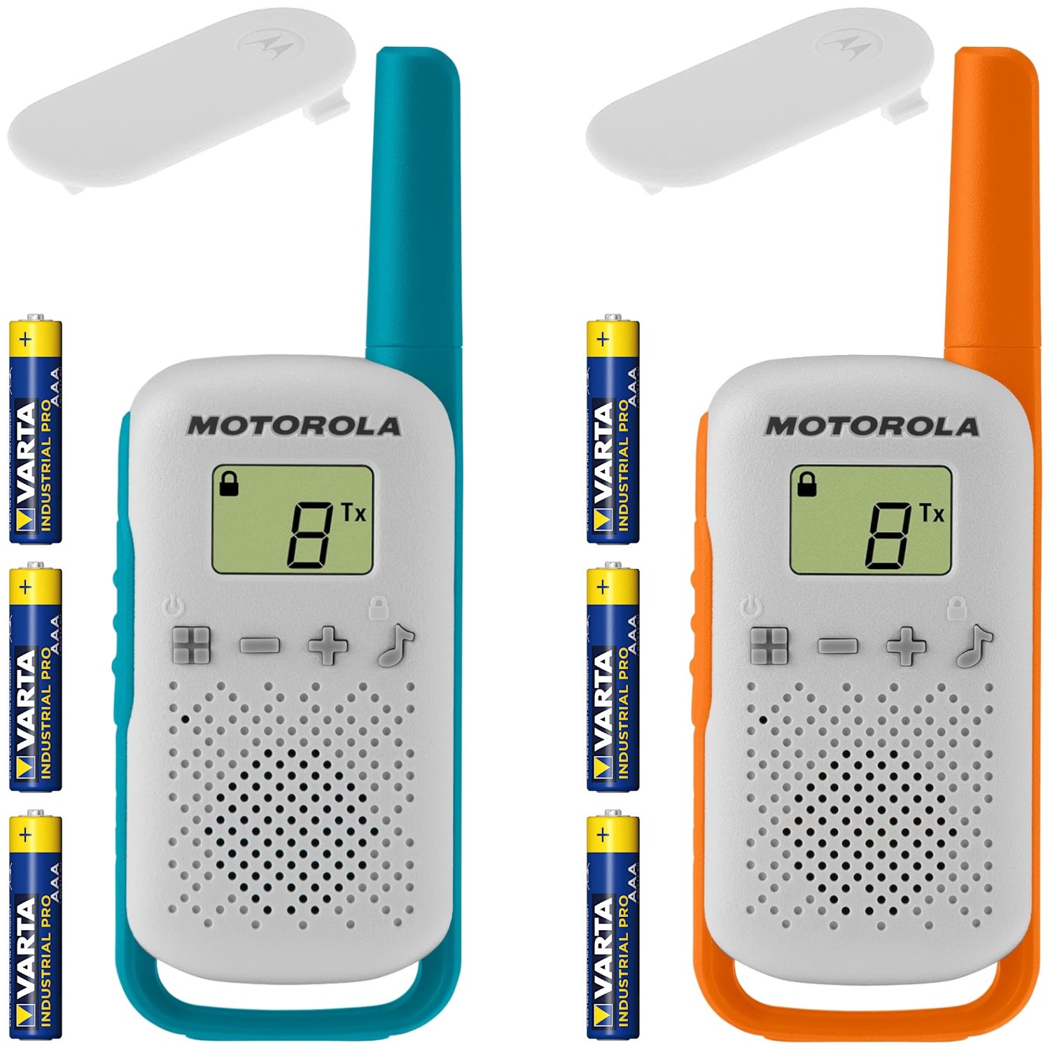 MOTOROLA Radiotelefony TALKABOUT T42 walkie talkie 2szt. + Baterie 6szt.