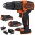 Wiertarko-wkrętarka udarowa 18V 2x 1,5Ah ład Black Decker BDCHD18