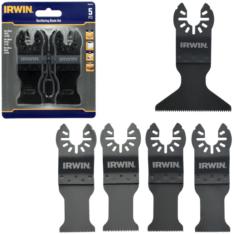 IRWIN IW1017111 Zestaw brzeszczotów do urządzeń wielofunkcyjnych 5szt.
