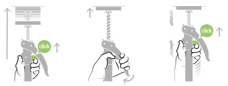 PIHER 34093 Podpora teleskopowa ARM+ schemat