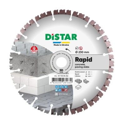 Tarcza tnąca diamentowa 1A1RSS Rapid 230x2,4x22,23mm 10170085256