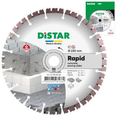 Distar Tarcza tnąca diamentowa 1A1RSS Rapid 230x2,4x22,23mm 10170085256