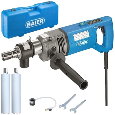 BAIER BDB 825 Wiertnica na mokro i sucho do 200mm 1800W + korony 82 / 132mm