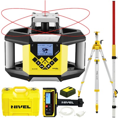 Niwelator laserowy 500m DIGITAL Nivel System NL340R + statyw + łata