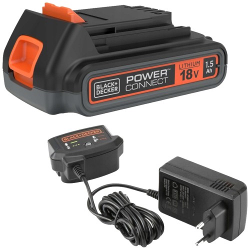BLACK DECKER Akumulator Li-Ion 18V 1.5Ah BL1518 + Ładowarka