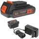 BLACK DECKER Akumulator Li-Ion 18V 1.5Ah BL1518 + Ładowarka