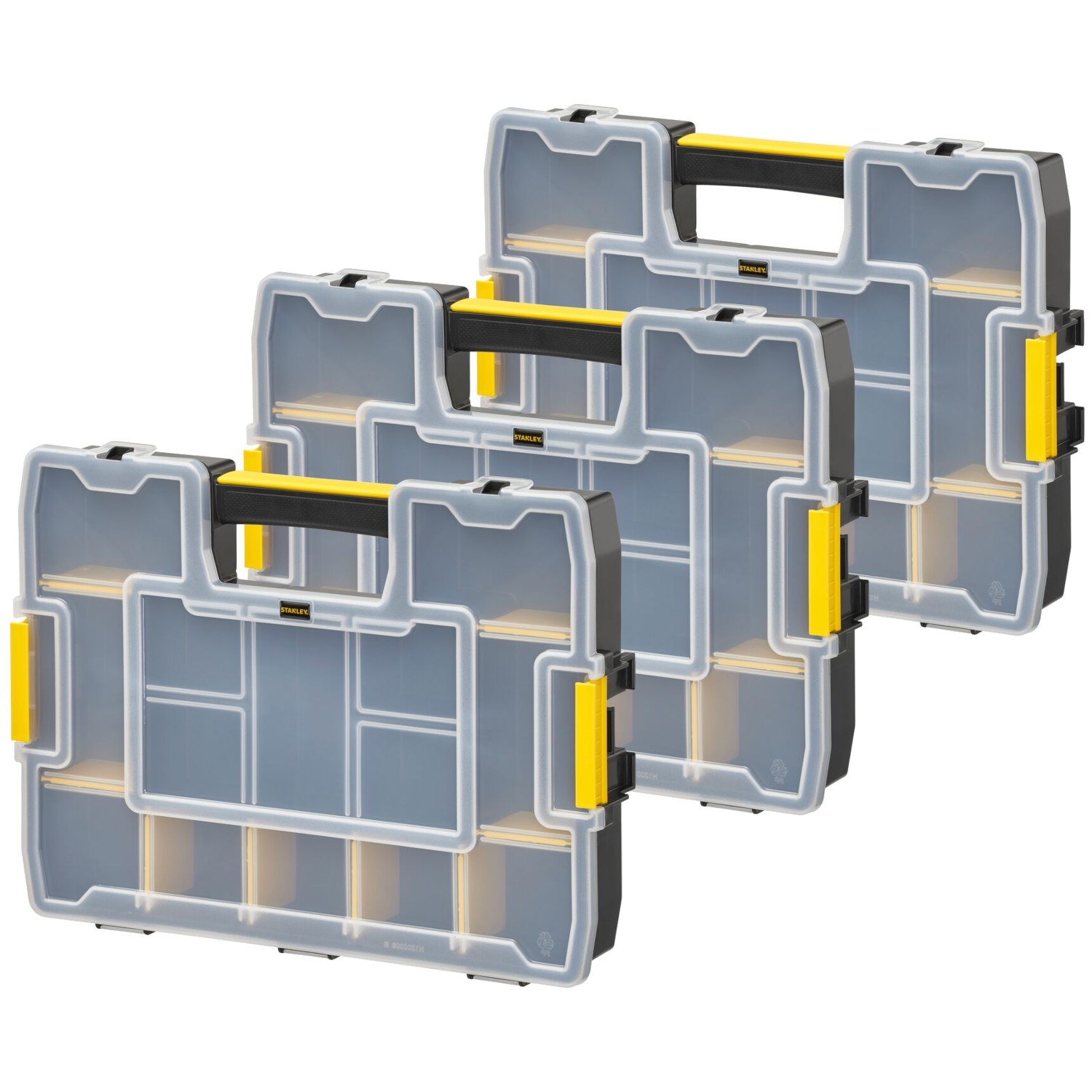 STANLEY 1-97-487 3x Organizer SORTMASTER JUNIOR z 14 przegródkami
