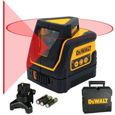 Laser liniowy 360° wiązka czerwona uchwyt kufer DeWALT DW0811