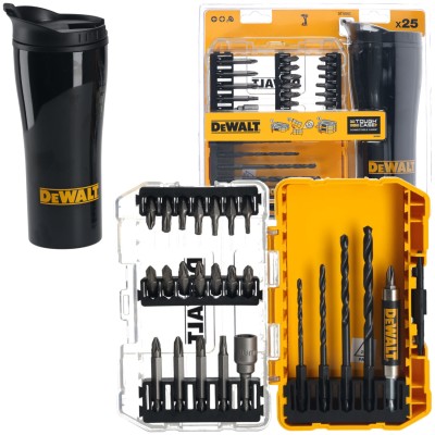 DEWALT DT70707 Zestaw bitów i wierteł w kasecie 25el. z kubkiem