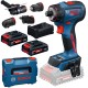 Wiertarko-wkrętarka 18V Bosch EXPERT EXSR18V-90FC 2x4Ah Ład akc L-BOXX 136