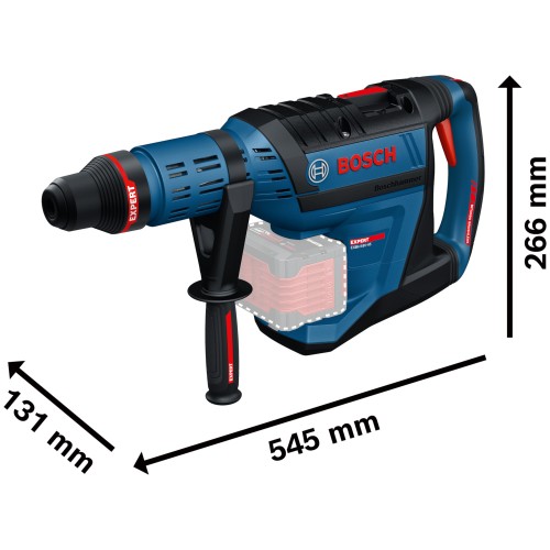 Młot udarowo-obrotowy BOSCH EXPERT EXBH18V-45 wymiary