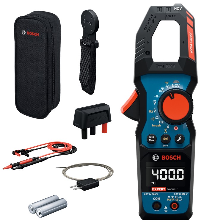 Miernik cęgowy AC 600V akcesoria Bosch EXPERT EXMC600-17
