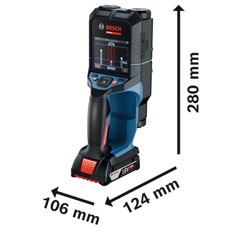 Detektor akumulatorowy 18V Bosch EXPERT D-tect 18V-200-17C