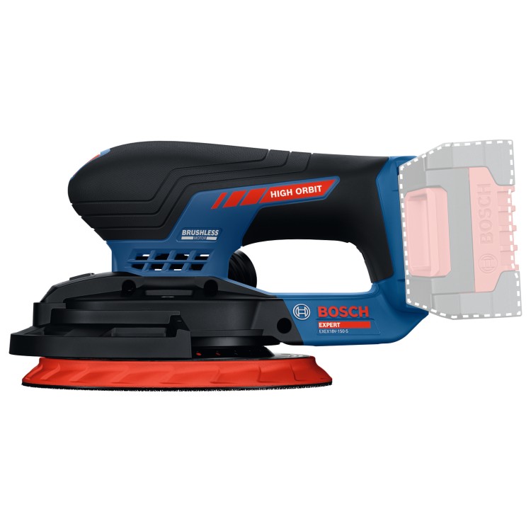 Szlifierka mimośrodowa 18V akumulatorowa Bosch EXPERT EXEX18V-150-5