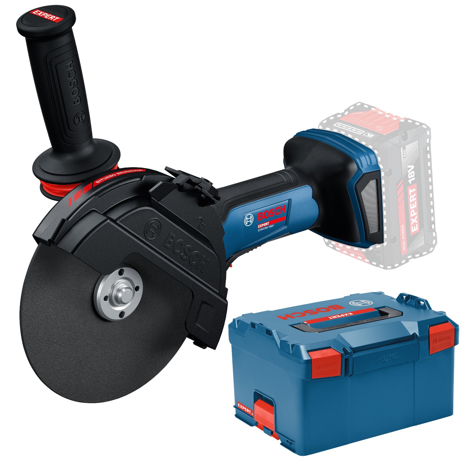Szlifierka kątowa 180mm 18V L-Boxx 238 Bosch EXPERT EXWS18V-180P
